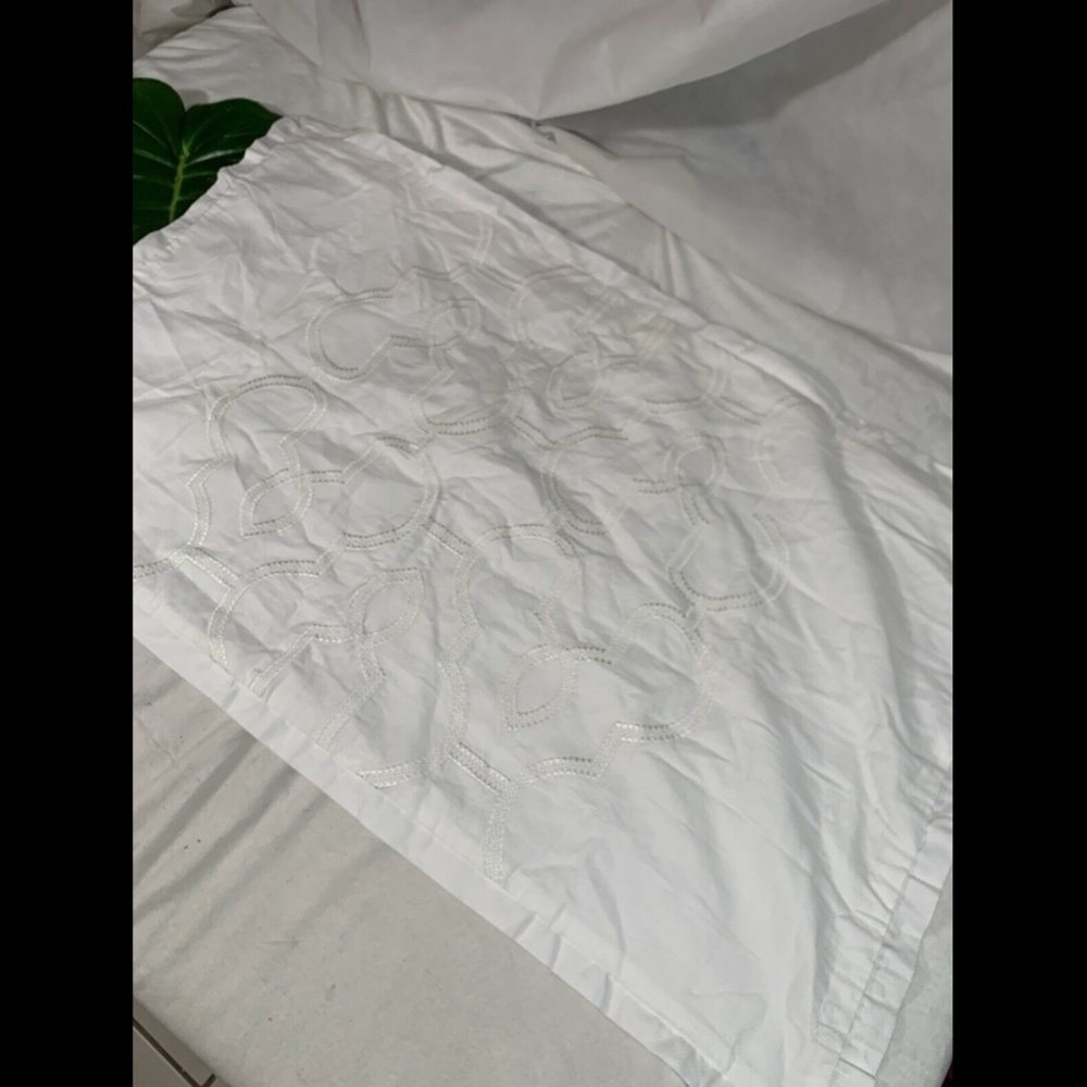 NEW Hotel Collection Inlay Cotton (1) King‎ Sham Pillow - Picture 2 of 12